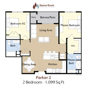 Parker 2 5 2 Bedroom Floor Plan