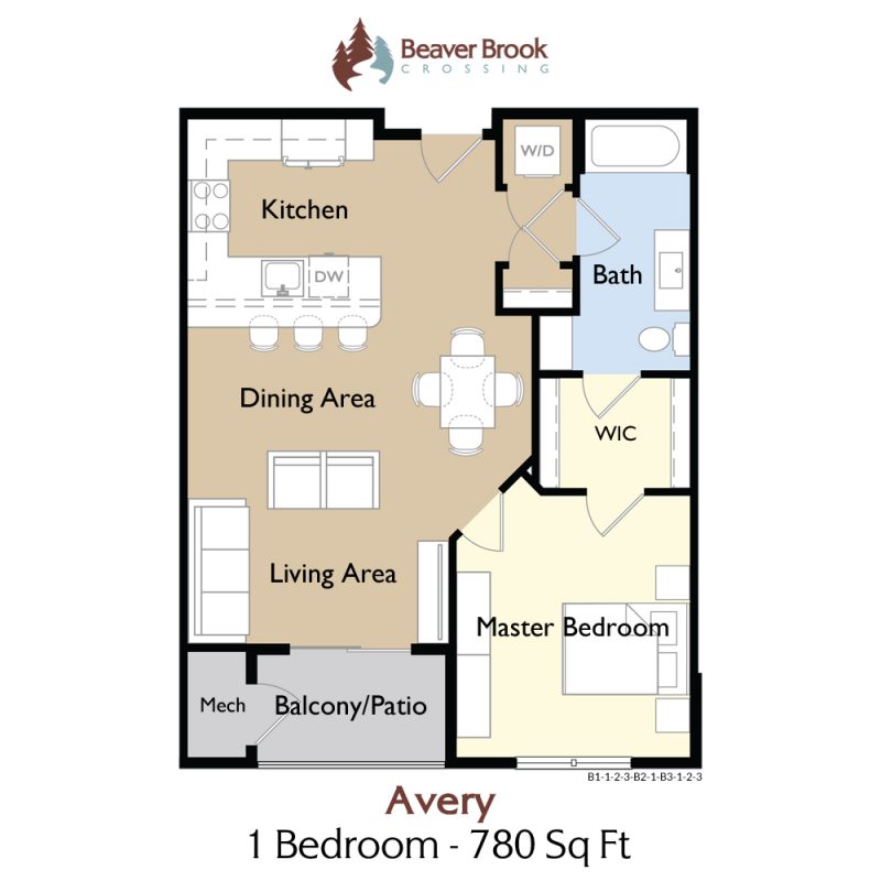 1 Bedroom Floor Plan