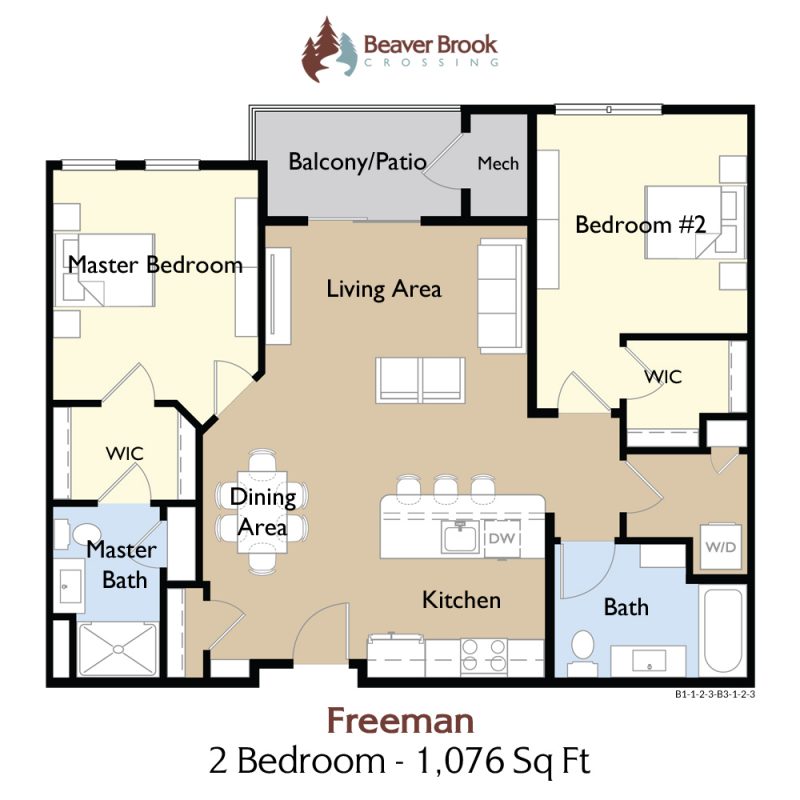 2 Bedroom Floor Plan