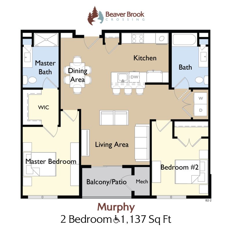 2 Bedroom Floor Plan