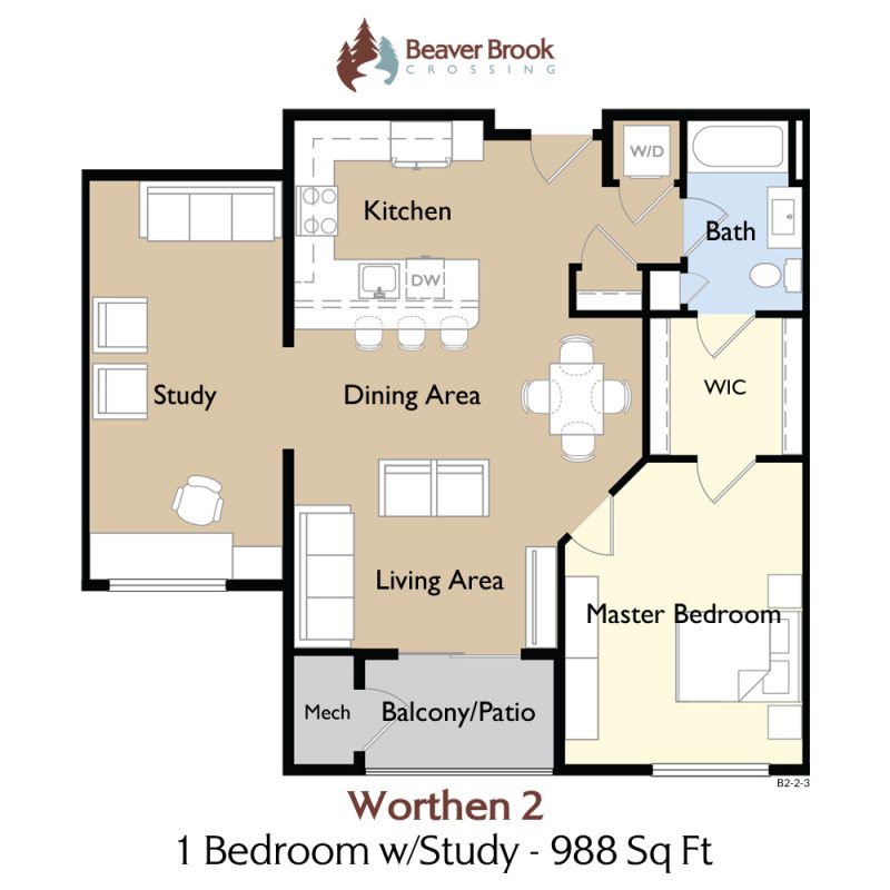 1 Bedroom Floor Plan